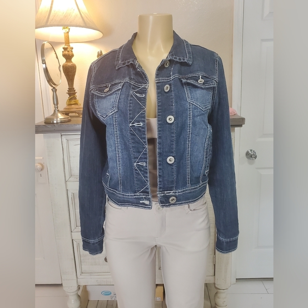 Maurices Denim Jacket with Button Closure